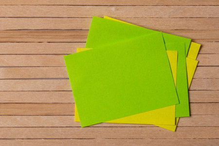 colored stickers on wooden stickes