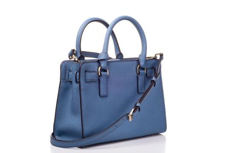 blue ladies bagの写真素材