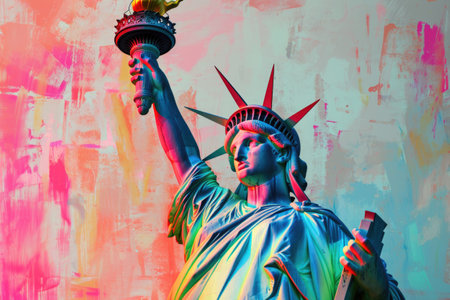 Statue of Liberty, New York City, United States of Americaの素材