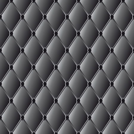 vector illustration texture black  quilted leatherのイラスト素材