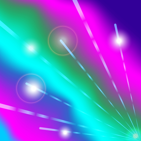abstract background with neon-colored coral hue. In the foreground is a geometric pattern.  For creativity and designのイラスト素材