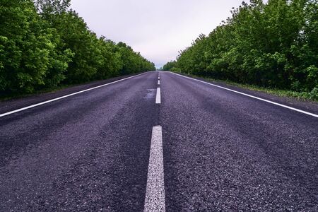 The road leading to far-away countriesの写真素材