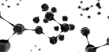 3D illustration. atom connection concept. Abstrack background. Science Wallpaper screensaverの写真素材