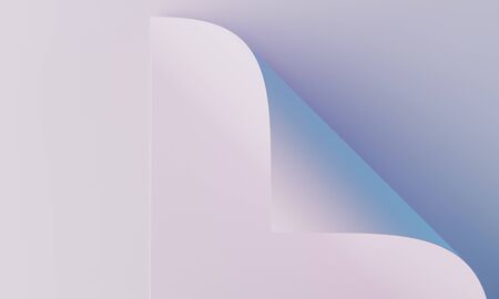 Minimal background for cosmetic branding and packaging presentation. Stage pastel colors. 3d illustrationの写真素材