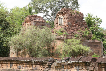 Ruins of ancient temple. Siam Reap. Cambodia.の写真素材