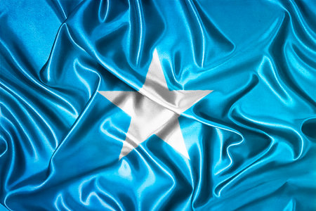 Waving national flag of Somalia, 3D illustration. Flags.の写真素材