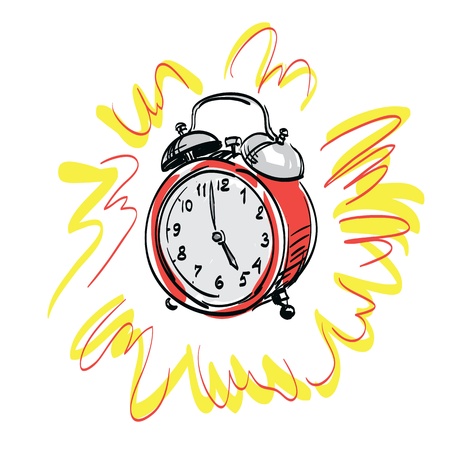 alarm clock   illustrationのイラスト素材