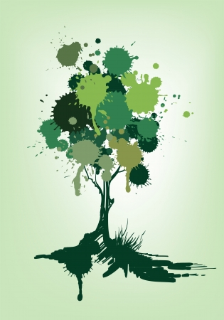 Abstract colorful treeのイラスト素材