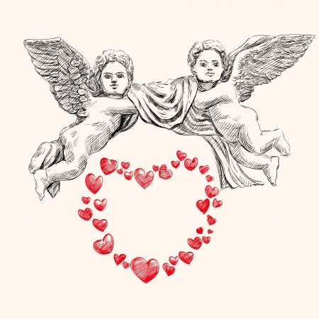 angel or cupid llustrationのイラスト素材