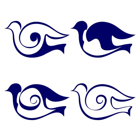 Bird icon set vector  illustrationのイラスト素材