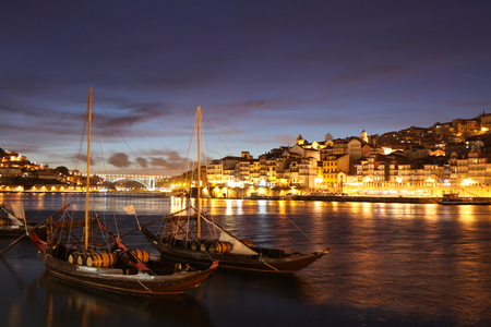 Douro river Porto, Portugalの写真素材