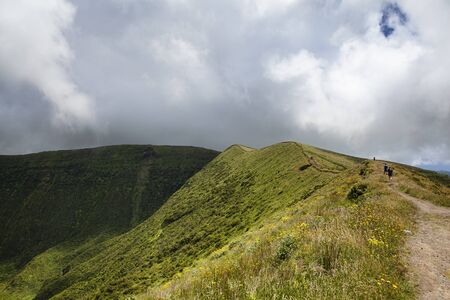 Crater, Reserva natural da caldeira do Faialの写真素材