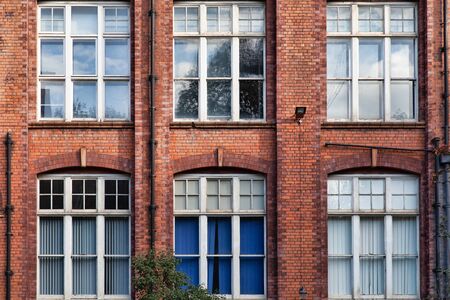 Manchester, UK - 20 October 2019: City College City Campus close-up, Gay Village, Canal Stのeditorial素材