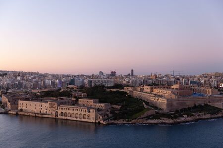 Fort Manoel on sunset, Maltaの写真素材