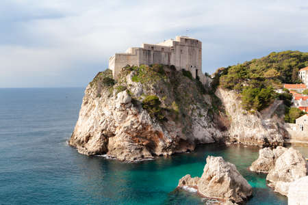St. Lawrence Fortress (Fort Lovrijenac) during the day, Dubrovnik, Croatiaのeditorial素材