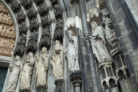 Cologne, Germany - 1 March 2019: Portal of Cologne Cathedralのeditorial素材