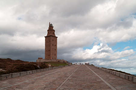 La Coruna, Spain - 17 September 2014: Tower of Herculesのeditorial素材