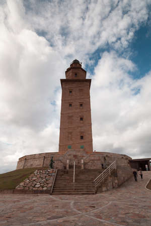 La Coruna, Spain - 17 September 2014: Tower of Herculesのeditorial素材