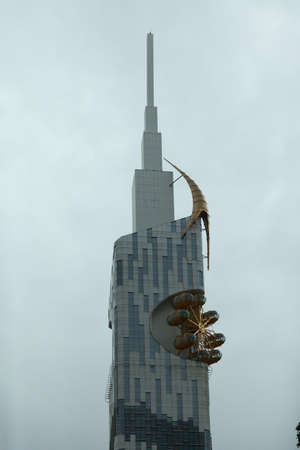 Tbilisi, Georgia - March 25, 2016: Batumi Technological University Towerのeditorial素材