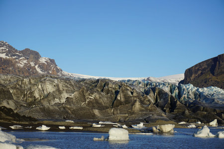 Route 1 and Vatnajokull glacier, Skaftafell National Park, Iceland