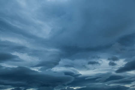 Dramatic Nordic cloudy Sky pattern, abstract backgroundの写真素材