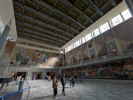 Oslo, Norway - 30 April 2022: The Main Hall Inside city hall