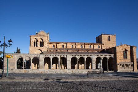Avila, Spain - 5 January 2021: Basilica of St Vincent