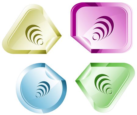 Pyramid.  sticker.のイラスト素材