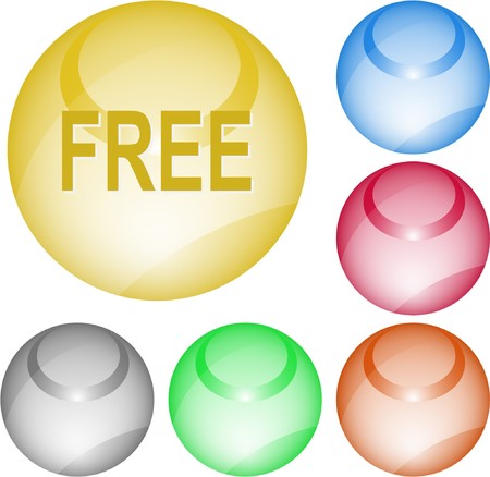 Free. interface element.のイラスト素材