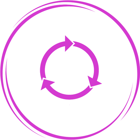 recycle symbol. Internet button. Vector icon.のイラスト素材