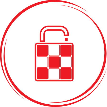 bag. Internet button. Vector icon.のイラスト素材