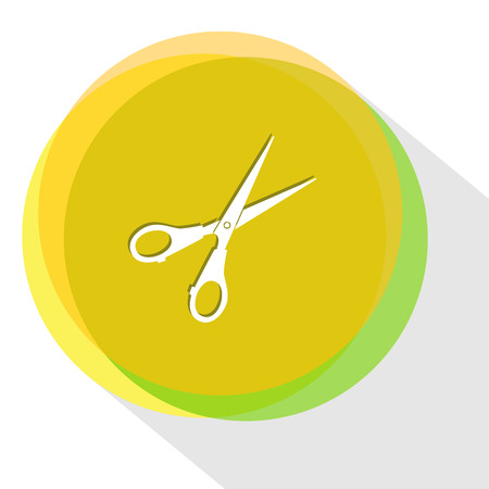 scissors. Internet template. Vector icon.のイラスト素材
