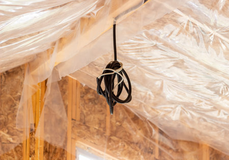 The insulation of the wooden house. Construction of wooden houses