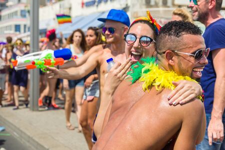 Gay Pride Parade in Tel Aviv , Israel 2018. Self Photos.のeditorial素材