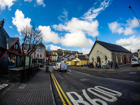 Cork, Ireland - 2019. Travel photo of the city of Cork, county side Ireland.のeditorial素材