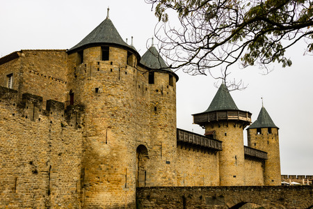 Carcassonne is a fortified medieval citadel located in the French city of Carcassonne.のeditorial素材