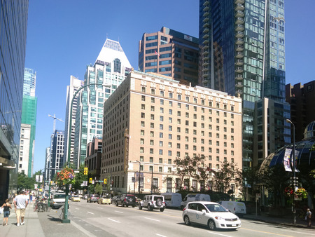 Vancouver, Canada - 2018.Travel photo of the Vancouver city, one of the major cities of Canada.のeditorial素材