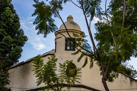 Old building on the streets of Madeira Island, Portugal.の写真素材