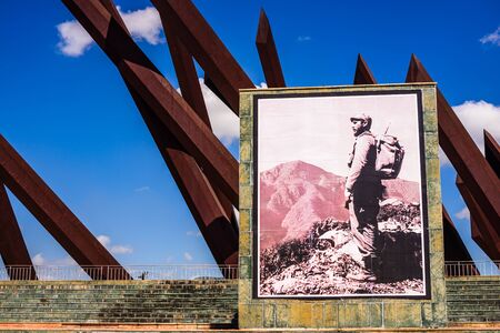Santiago de Cuba, Cuba â 2019. The famous Antonio Maceo monument in the revolution square in Santiago de Cuba, Cuba.のeditorial素材