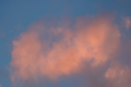 Dramatic cloudscape in the twilight with sunset sunrise