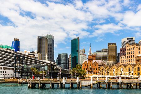 Modern city architecture in Sydney downtown area. Sydney, Australia, 2019.のeditorial素材