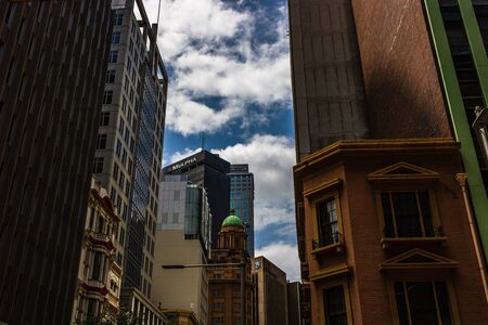 Modern city architecture in Sydney downtown area. Sydney, Australia, 2019.のeditorial素材