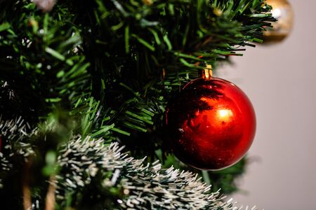 Photo of Christmas decorations. Christmas balls. Colorful decorations.の写真素材