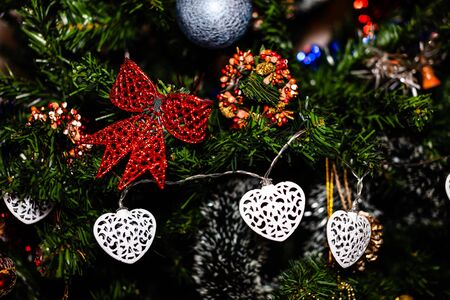 Photo of Christmas decorations. Christmas balls. Colorful decorations.の写真素材