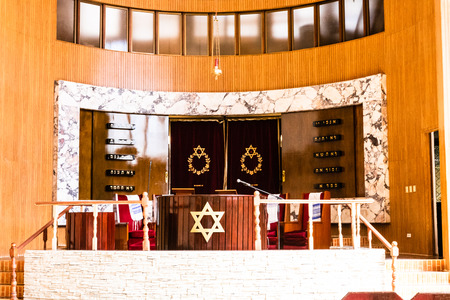 Havana, Cuba â 2019. Temple Beth Shalom, synagogue located in Havana, Cuba. Jewish community of Havana.のeditorial素材
