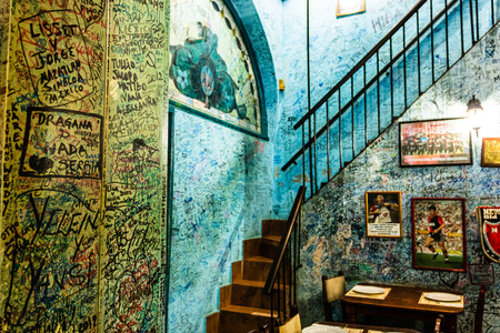 Havana, Cuba  2019. La Bodeguita del Medio, a worldwide famous Cuban restaurantのeditorial素材
