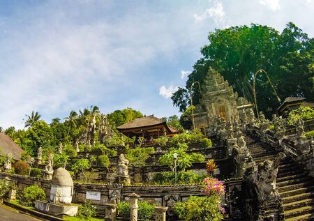 Travel photo of the most important travel attraction in Bali. Lotus temple in Ubud, Bali Island.のeditorial素材
