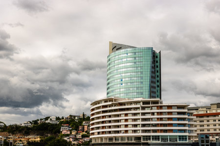 Business Center Pointe Simon, Lumina Tower and Simon Hotel in Fort-de-France, Martinique, 2019.