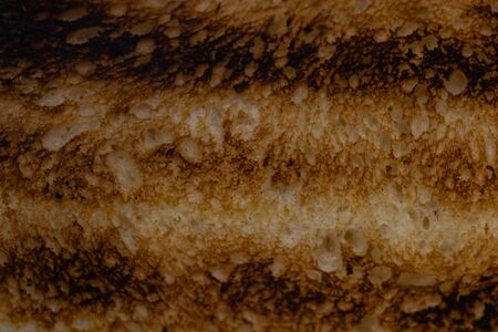Close up photo of grilled bread.の写真素材