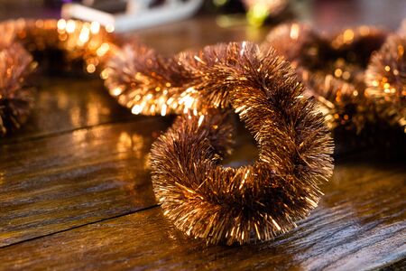 Christmas decorations. Christmas concept.  Colorful garlandの写真素材